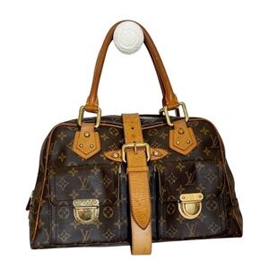 LOUIS VUITTON M40025 Monogram Manhattan GM Tote Bag Shoulder